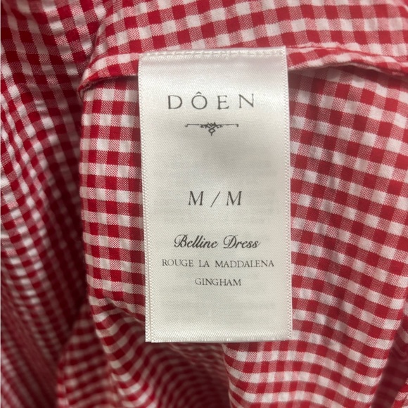 Doen Belline Dress in Rouge La Maddalena Gingham - Picture 8 of 9